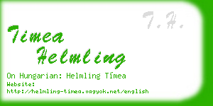 timea helmling business card